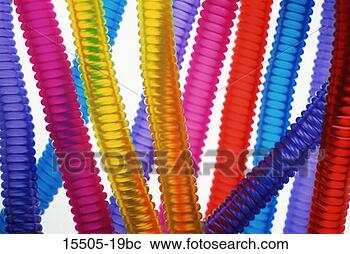Stock Photography - multi-colored 
plastic cords 
on white. fotosearch 
- search stock 
photos, pictures, 
images, and photo 
clipart