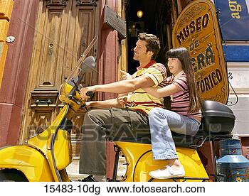 Stock Photo - profile of man 
and girl on scooter 
in buenos aires. 
fotosearch - search 
stock photos, 
pictures, images, 
and photo clipart