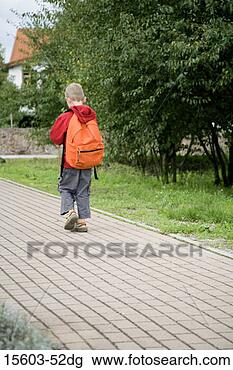 Stock Photo - boy walking to 
school. fotosearch 
- search stock 
photos, pictures, 
images, and photo 
clipart