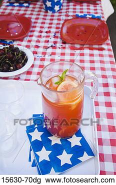 Stock Photo - pitcher of iced 
beverage on picnic 
table. fotosearch 
- search stock 
photos, pictures, 
images, and photo 
clipart