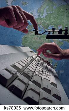 Stock Photo - communications, 
past and present. 
fotosearch - search 
stock photos, 
pictures, images, 
and photo clipart