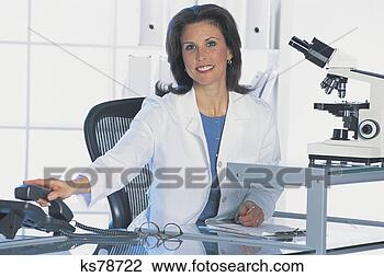 Stock Photo - medical professional 
in lab, portrait. 
fotosearch - search 
stock photos, 
pictures, images, 
and photo clipart