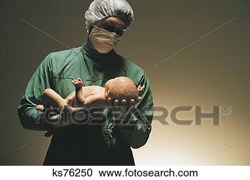 Stock Photography - doctor and baby. 
fotosearch - search 
stock photos, 
pictures, images, 
and photo clipart