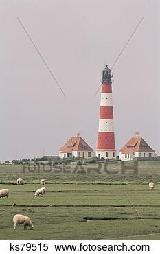 Stock Image - lighthouse at 
westechever/schlewig-holstein, 
germany. fotosearch 
- search stock 
photos, pictures, 
images, and photo 
clipart