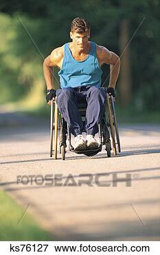Picture - man in wheelchair. 
fotosearch - search 
stock photos, 
pictures, images, 
and photo clipart
