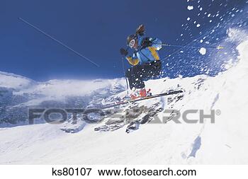 Picture - woman skiing. 
fotosearch - search 
stock photos, 
pictures, images, 
and photo clipart