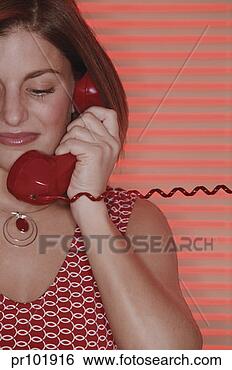 Stock Photo - woman talking 
on telephone. 
fotosearch - search 
stock photos, 
pictures, images, 
and photo clipart