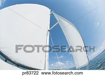 Stock Photo - fisheye lense 
- sails on a sailboat. 
fotosearch - search 
stock photos, 
pictures, images, 
and photo clipart