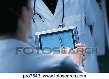 Stock Photo - doctor with tablet 
pc. fotosearch 
- search stock 
photos, pictures, 
wall murals, images, 
and photo clipart