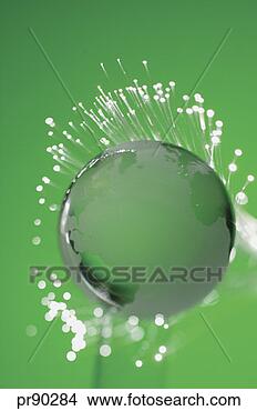 Stock Photo - globe with fiber 
optics. fotosearch 
- search stock 
photos, pictures, 
images, and photo 
clipart
