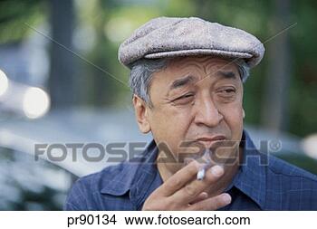 Stock Photo - man smoking outside. 
fotosearch - search 
stock photos, 
pictures, images, 
and photo clipart
