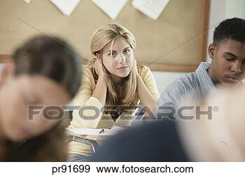 Stock Photograph - student in class, 
portrait. fotosearch 
- search stock 
photos, pictures, 
images, and photo 
clipart