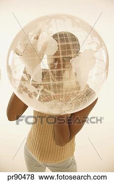 Stock Photo - woman holding 
globe. fotosearch 
- search stock 
photos, pictures, 
images, and photo 
clipart