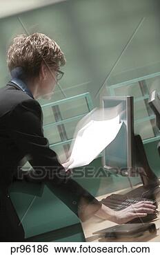 Stock Photo - businesswoman 
at computer, motion 
blur. fotosearch 
- search stock 
photos, pictures, 
images, and photo 
clipart