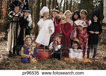 Stock Image - children in halloween 
costumes, portrait. 
fotosearch - search 
stock photos, 
pictures, images, 
and photo clipart