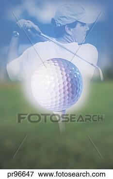 Picture - golf ball and 
man playing golf. 
fotosearch - search 
stock photos, 
pictures, images, 
and photo clipart