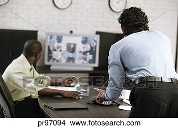 Stock Photo - videoconference. 
fotosearch - search 
stock photos, 
pictures, images, 
and photo clipart