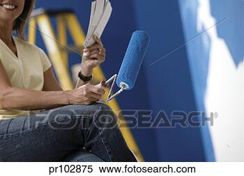 Stock Image - woman painting. 
fotosearch - search 
stock photos, 
pictures, images, 
and photo clipart