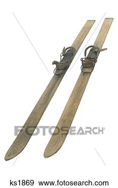 Stock Photograph - antique wooden 
skis. fotosearch 
- search stock 
photos, pictures, 
images, and photo 
clipart
