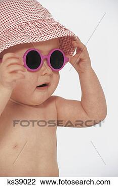 Stock Photo - baby with sunglasses. 
fotosearch - search 
stock photos, 
pictures, images, 
and photo clipart