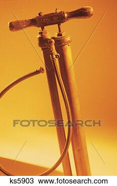 Stock Photo - bicycle pump. 
fotosearch - search 
stock photos, 
pictures, images, 
and photo clipart