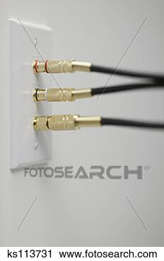 Stock Photography - cables and electrical 
outlet. fotosearch 
- search stock 
photos, pictures, 
images, and photo 
clipart