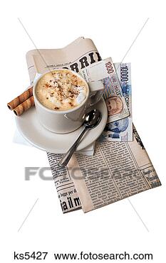 Picture - italian newspaper, 
currency and coffee. 
fotosearch - search 
stock photos, 
pictures, images, 
and photo clipart