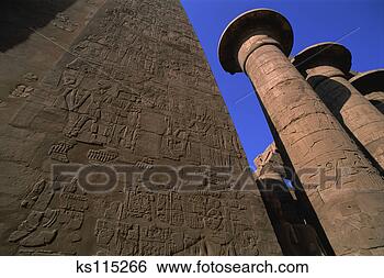 Stock Photo - karnak temple 
(god amon) huge 
statues and hieroglyphs 
ramses ii and. 
fotosearch - search 
stock photos, 
pictures, images, 
and photo clipart