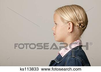 Stock Photo - profile of girl. 
fotosearch - search 
stock photos, 
pictures, images, 
and photo clipart