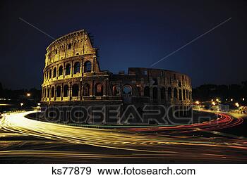 Stock Photograph - roman coliseum 
at night, rome, 
italy. fotosearch 
- search stock 
photos, pictures, 
images, and photo 
clipart
