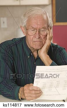 Picture - senior man reading 
mail. fotosearch 
- search stock 
photos, pictures, 
images, and photo 
clipart