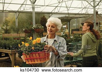 Stock Photography - women in a garden 
center. fotosearch 
- search stock 
photos, pictures, 
images, and photo 
clipart