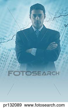 Stock Photograph - businessman with 
stock quotes. 
fotosearch - search 
stock photos, 
pictures, images, 
and photo clipart