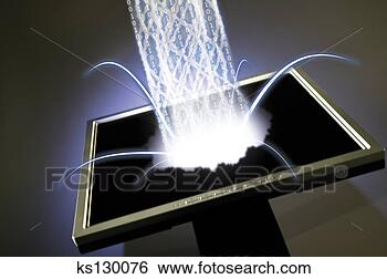 Stock Photo - screen with light 
coming out. fotosearch 
- search stock 
photos, pictures, 
images, and photo 
clipart