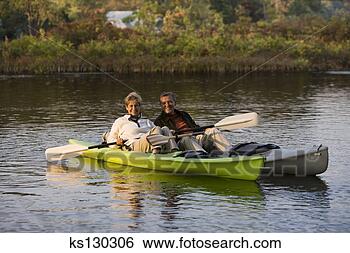 Stock Photo - couple kayaking. 
fotosearch - search 
stock photos, 
pictures, images, 
and photo clipart