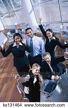 Stock Photo - successful business 
team celebrating. 
fotosearch - search 
stock photos, 
pictures, images, 
and photo clipart