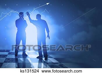 Stock Photo - businessmen on 
chessboard looking 
at line graph. 
fotosearch - search 
stock photos, 
pictures, images, 
and photo clipart