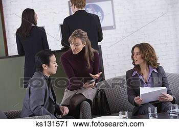 Stock Photography - businesspeople 
conversing. fotosearch 
- search stock 
photos, pictures, 
images, and photo 
clipart