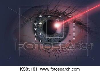 Arquivo de Fotografia - m&eacute;dico,   descoberta,    olho,   olho,    cuidado,   olho,    exame. fotosearch  - busca de fotos,  imagens e clipart
