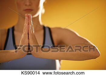 Stock Photo - woman in yoga 
position. fotosearch 
- search stock 
photos, pictures, 
images, and photo 
clipart