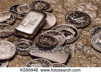 Stock Photo - silver bullion. 
fotosearch - search 
stock photos, 
pictures, images, 
and photo clipart