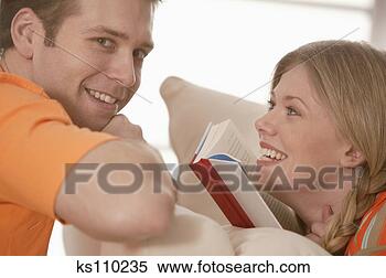 Stock Image - couple relaxing, 
portrait. fotosearch 
- search stock 
photos, pictures, 
images, and photo 
clipart