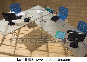 Stock Photo - office space with 
desks and computers. 
fotosearch - search 
stock photos, 
pictures, images, 
and photo clipart