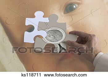 Arquivo de Fotografia - mãos,   removendo, 
  quebra-cabeça, 
  pedaço,   quebra-cabeça. 
fotosearch - busca 
de fotos, imagens 
e clipart