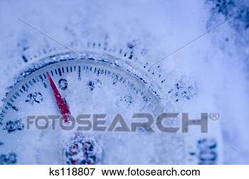 Picture - snow-covered thermometer. 
fotosearch - search 
stock photos, 
pictures, images, 
and photo clipart