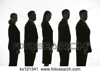 Stock Photography - silhouettes of 
business team, 
portrait. fotosearch 
- search stock 
photos, pictures, 
images, and photo 
clipart