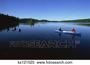 Stock Image - elderly couple 
fishing on canoe 
lake, algonquin 
park, ontario, 
canada. fotosearch 
- search stock 
photos, pictures, 
images, and photo 
clipart