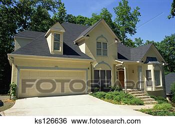 Stock Photo - exterior of house. 
fotosearch - search 
stock photos, 
pictures, images, 
and photo clipart