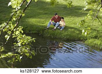 Foto - pai,  pesca,  
junto. fotosearch 
- busca de fotos, 
imagens e clipart