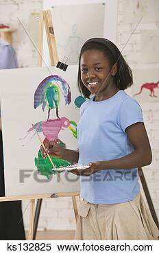 Banco de Imagem - sorrindo,  menina, 
 quadro. fotosearch 
- busca de fotos, 
imagens e clipart